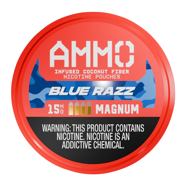Blue Razz AMMO Nicotine Pouches